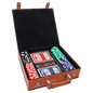Basketball Laserable Leatherette 100 Chip Poker Set (Sold by Case of 6)