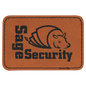 3" x 2" Rectangle Rawhide Laserable Leatherette Patch with Adhesive (Sold by Case of 25)