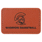 3" x 2" Rectangle Basketball Laserable Leatherette Patch with Kota Pro Adhesive (Sold by Case of 25)