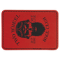 3 1/2" x 2 1/2" Rectangle Red Laserable Leatherette Patch with Adhesive (Sold by Case of 25)