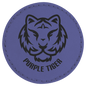 2 1/2" Round Purple Laserable Leatherette Patch with Kota Pro Adhesive (Sold by Case of 25)