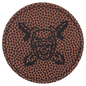 2 1/2" Round Football Laserable Leatherette Patch with Kota Pro Adhesive (Sold by Case of 25)