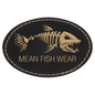3" x 2" Oval Black/Gold Laserable Leatherette Patch with Kota Pro Adhesive (Sold by Case of 25)