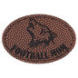 3" x 2" Oval Football Laserable Leatherette Patch with Kota Pro Adhesive (Sold by Case of 25)