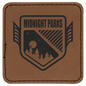 2 1/2" x 2 1/2" Dark Brown Laserable Leatherette Patch with Adhesive (Sold by Case of 25)