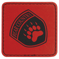 2 1/2" x 2 1/2" Red Laserable Leatherette Patch with Adhesive (Sold by Case of 25)