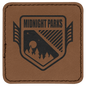 2 1/2" x 2 1/2" Square Dark Brown Laserable Leatherette Patch with Kota ProAdhesive (Sold by Case of 25)