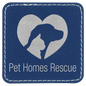 2 1/2" x 2 1/2" Square Blue/Silver Laserable Leatherette Patch with Kota Pro Adhesive (Sold by Case of 25)