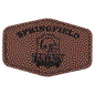 3" x 2" Hex Football Laserable Leatherette Patch with Kota Pro Adhesive (Sold by Case of 25)