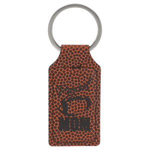 2 3/4" x 1 1/4" Laserable Leatherette Rectangle Keychain