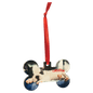 2 1/4" x 3 13/16" Bone Sublimatable Acrylic Ornament with Red Ribbon (Sold by Case of 10)