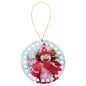 4" White Sublimatable Round Doily Ceramic Ornament (Sold by Case of 25)