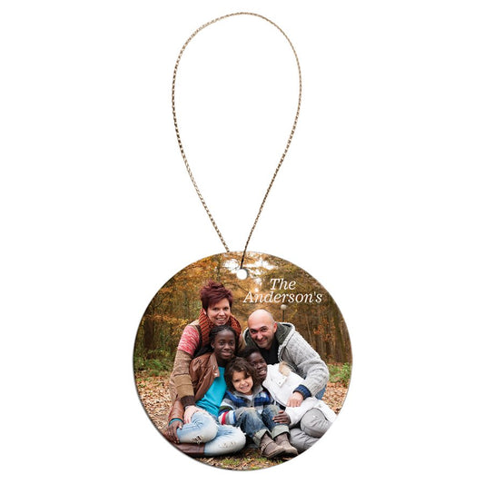 2 1/2" White Sublimatable Round Ceramic Ornament (Sold by Case of 25)