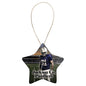 3 1/8" White Sublimatable Star Ceramic Ornament (Sold by Case of 25)