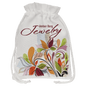 6 1/4" x 9" White Canvas Drawstring Bag (Sold by Case of 10)