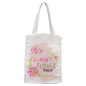8" x 10" White Canvas Gift Bag with 3" Gusset (Sold by Case of 10)