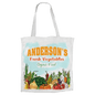 15 1/2" x 15 1/2" White Canvas Bag with 5" Gusset (Sold by Case of 10)