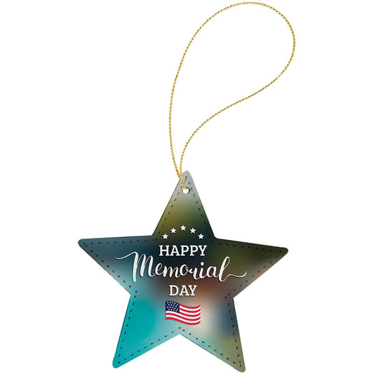 Subli-Tru Star Ornament with Gold String (Sold by Case of 25)