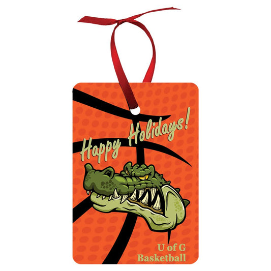 2" x 3" Gloss White Unisub Aluminum Vertical Rectangle Ornament, 2-sided (Sold by Case of 50)