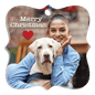2.95" x 2.95" White Unisub Prague Acrylic Ornament, 1-Sided (Ribbon/Hanger Not Included) (Sold by Case of 25)