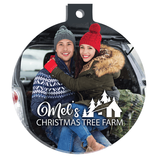 3" x 3.37 Acrylic White Unisub Acrylic Christmas Bulb Ornament, 1-Sided (Ribbon/Hanger is Not Included) (Sold by Case of 25)