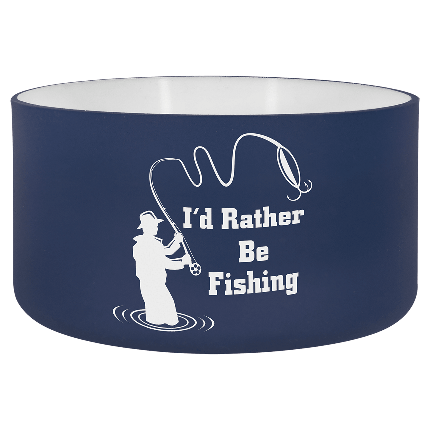 Navy Blue/White 40 oz. Polar Camel Water Bottle Boot (Sold by Case of 12)